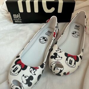 Mel Dreamed by Melissa Minnie Mouse and Mickey girls shoes